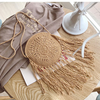 Multicolore Macrame Crochet dame Sacs À Main Tissé Plage Sacs Fourre-Tout