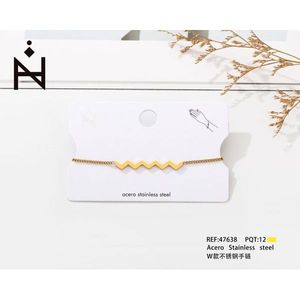 Bracciale in Acciaio Inossidabile Stile W Acero PQT 12 Gioielli alla Moda - Product Image 3