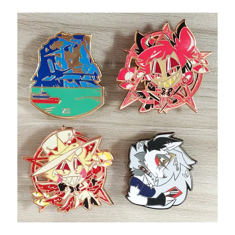 Broches de papel para filmes de ficção científica personalizados, alfinetes de esmalte macio e duro, emblemas de lapela, joias de animais de desenho animado, presente para fãs