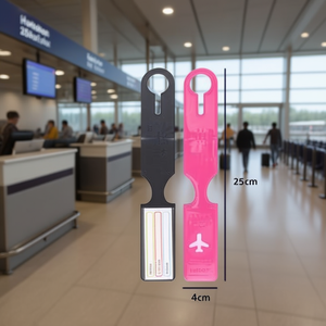 Étiquette de bagage Hb Sport 25cm x 4cm avec motif avion pour les voyages et la promotion - Product Image 2