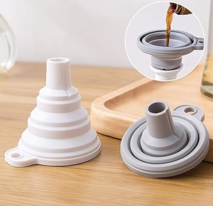 Collapsible Foldable Silicone Gel Funnel-Kitchen Cooking Utensil Promotional Novelty <b>Gift</b> with Customized Color <b>Creative</b> Design - Product Image 5