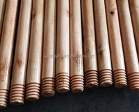 Manche de balai en bois léger et durable de style industriel moderne, avec tête de balai en plastique, pour nettoyage de sols écologique, vente en gros de Chine