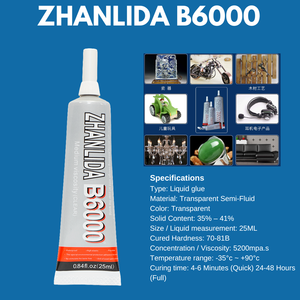<span class=keywords><strong>กาว</strong></span>เหลว Zhanlida <span class=keywords><strong>B6000</strong></span> 50 มล. สำหรับงาน DIY ตกแต่งเล็บ เพชร เครื่องประดับ งานฝีมือ และซ่อมโทรศัพท์มือถือ แรงยึดติดสูง - Product Image 3