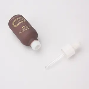 Unique Custom Private Label 30ml Amber Oil Serum Glass Dropper Bottle And Matte Frosted Round Pots Glass Cosmetic Cream Jar