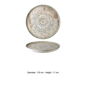 Plato Plano Apilable Fade Ø 17 cm H 1.7 cm, Porcelana Fina Premium con Impresión Digital Rinart - Product Image 3