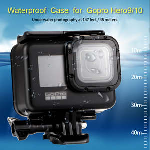 Accessoires boîtier étanche de plongée pour <span class=keywords><strong>GoPro</strong></span> Hero 5 6 7 <span class=keywords><strong>8</strong></span> <span class=keywords><strong>9</strong></span> 10 11 12 13 boîtier étanche noir - Product Image 2