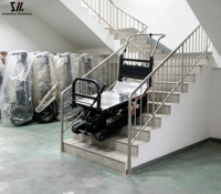 Chariot d'escalade électrique sur chenilles pour la construction et le transport de meubles