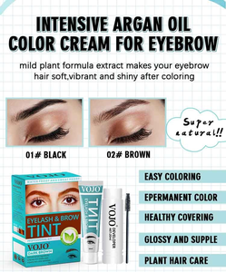 VOJO Wholesale Natural Plant Extract <strong>Henna</strong> Eyebrow Lash Tint Kit Ammonia PPD Free Safe Semi Permanent Eyelash Dye <strong>for</strong> Brow <strong>Hair</strong> - Product Image 5