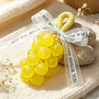 Savon parfumé transparent en forme de grappe de raisin, macaron, couleurs vives, boîte cadeau pour invités de mariage, vente en gros disponible