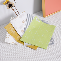 Papier de soie recyclable personnalisé en gros, blanc et rose, doux, enduit de cire, avec finition brillante/mate, pour emballage de luxe