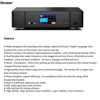 Penguat Audio Stereo Rumah Berase, Penguat Karaoke, Penguat Audio Profesional 3 in 1, Receiver Audio