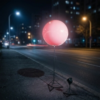 Vente chaude Publicité Extérieure Gonflables Ballon Lumineux LED avec Support Affichage Gonflable Innovant