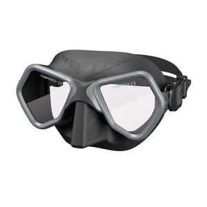 Masque de plongée profonde certifié CE en silicone 65CC à faible volume avec lentille en verre trempé - Product Image 1