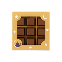 Boîte en Gros pour 12 Chocolats avec Séparateurs et Fenêtre, Emballage Cadeau en Papier Personnalisé pour Mariage, Bonbons, Truffes et Barres Chocolatées