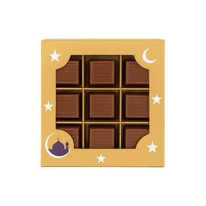 Groothandel 12 Chocolade Verpakkingen met Verdeelvakken en Venster Bruiloft Transparante Snoep Truffel Chocolade Reep Papieren Cadeaudoos Op Maat - Product Image 4