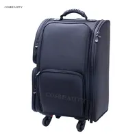 Профессионального визажиста прокатки чемодан на колесиках с несколькими отделениями для путешествий чемодан косметический Чехол