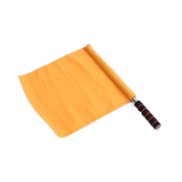 Signal de commande drapeaux portatifs athlétiques drapeau d'arbitre en acier inoxydable drapeau de piste drapeaux de sport bannière