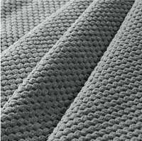 Grand canapé modulaire en forme de U en tissu chenille avec poches de rangement latérales et fonction massage, convertible en lit