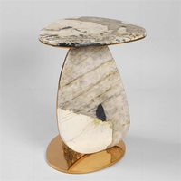 Table basse en marbre rayé, dernières créations, haute qualité et durable, vente en gros