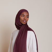 Modale Premium-Hijabs mit Individuellem Logo und Passendem Jersey-Untercap, Baumwoll-Modal-Schal, Muslimischer Hijab