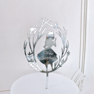 Nuovi Topper per Torte a Forma di <span class=keywords><strong>Angelo</strong></span> e Farfalla in Acrilico a Specchio, Decorazioni per Torte di <span class=keywords><strong>Compleanno</strong></span> - Product Image 5