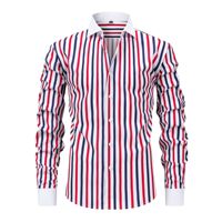 Kemeja Pria Ukuran Besar Lengan Panjang Kerah Lapel, Anti Kusut, Bahan Halus Lembut, Laris Manis