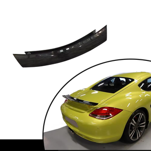 Per Porsche <span class=keywords><strong>Cayman</strong></span> 987 2005-2012 Posteriore Cofano del Bagagliaio Boot Spoiler Ala In Fibra di Carbonio - Product Image 1