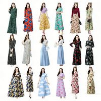 Robe élégante à manches bouffantes en dentelle à volants pour femme, collection Printemps-Été Corée du Sud, haute qualité, faible MOQ, vente en gros, expédition aléatoire