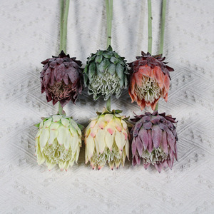 Flores Artificiales de Seda - Arranques Florales de Estilo Europeo con Cardo Nórdico y Cardo Pluma para Decoración del Hogar - Product Image 4