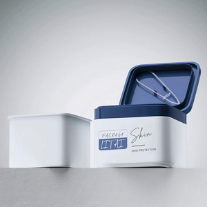 Rỗng bơm lại nhựa chăm sóc da bao bì mỹ phẩm lật nắp lọ mặt nạ mực Pad container với Tweezer - Product Image 5