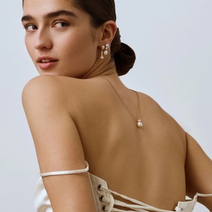 Colliers pendentifs <span class=keywords><strong>en</strong></span> <span class=keywords><strong>or</strong></span> 14 <span class=keywords><strong>carats</strong></span> avec perles, collier plaqué <span class=keywords><strong>or</strong></span>, dernières tendances de la mode, <span class=keywords><strong>bijoux</strong></span> minimalistes, collier à chaîne tendance - Product Image 4