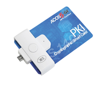 Minilector de tarjetas para teléfono móvil, interfaz Original ACS ACR39U-ND ISO7816 EMV, interfaz OTG