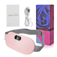 Cinturón Térmico USB para Aliviar el Dolor Menstrual, Cinturón Inteligente para Calentar la Zona Abdominal, Almohadilla Térmica para Cólicos Menstruales