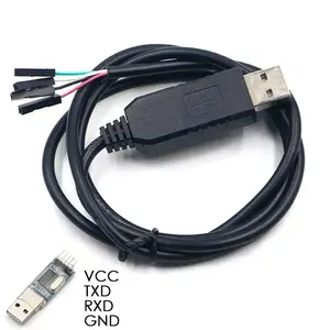 USB TTL seri 3.3V adaptör kablosu TX RX sinyal 4 Pin 0.1 inç Pitch kadın soket PL2303 üretken çip Win 10 8 XP Vista