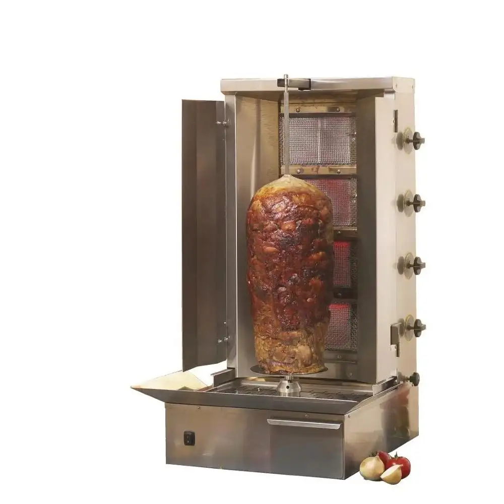 China Leverancier Doner Kebab Machine Gas Motor Shoarma Machine Grill Vlees