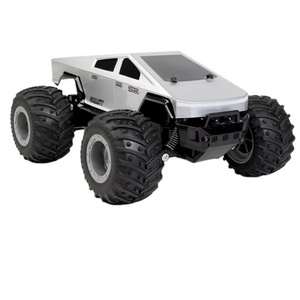 Voiture télécommandée Tesla Cybertruck modèle SJY-Q208 - Construction métallique - Échelle 1:18 - Prête à l'emploi - Jouet électrique télécommandé pour adolescents et adultes - Product Image 1