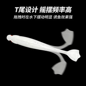 <span class=keywords><strong>Leurre</strong></span> Bionique Souple en PVC en Forme de Pied de Canard à Queue en T pour la Pêche en Eau Salée et Eau Douce Sans Hameçons – Vente en Gros - Product Image 2