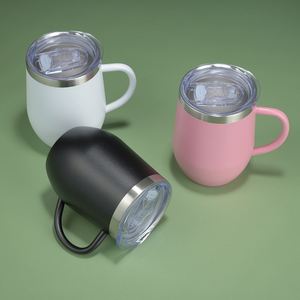 Vaso de Viaje Personalizado de Acero Inoxidable de 12 oz con Impresión UV y Grabado Láser para Vino, Cerveza, Leche, Champán, Café, con Asa - Product Image 5