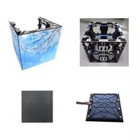 Module d'écran LED en cube GQY pour intérieur P2.976, 250*250mm, sans soudure, angle droit de 90 degrés, écran d'affichage LED pour coin de mur publicitaire