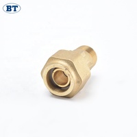 Raccord de compression en laiton BOTE pour compteur d'eau, filetage mâle, avec service OEM
