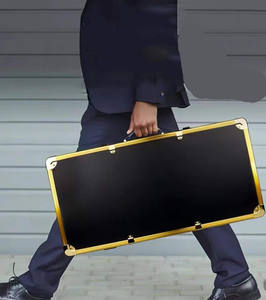 En gros Portable En Aluminium Outils De Coiffeur <span class=keywords><strong>Valise</strong></span> Salon De <span class=keywords><strong>Coiffure</strong></span> Boîte À Outils Grand Mot De Passe Or Barbier Cas - Product Image 2