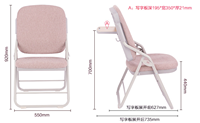 Vente en gros Chaise de formation rembourrée pliable avec tablette d'écriture montée à l'arrière et cadre en métal pour salle de formation Salle de conférence