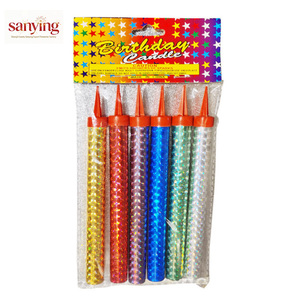 Bougies d'<span class=keywords><strong>anniversaire</strong></span> scintillantes certifiées CE, 6 pièces - Feux d'artifice métalliques sans fumée et sûrs pour la décoration de gâteaux de mariage et de fêtes - Product Image 2