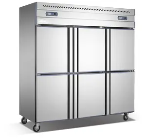 Six Doors Commercial Freezer And Fridge Refrigerator and Display Freezer Fridge