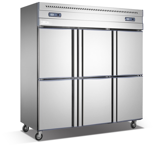 Six Doors Commercial Freezer and Fridge Refrigerator and Display Freezer Fridge