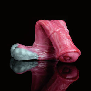 Yocy Nieuw Product 303G Netto Gewicht Bloederig Gekleurde Siliconen Ferghana Paard Mannelijke Haan Mouw Volwassen Seksspeeltje - Product Image 6