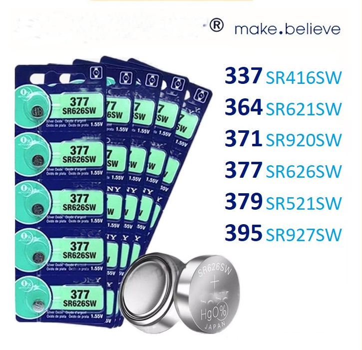Pour Sony pile bouton au Lithium 337 364 371 377 379 395 SR416SW  SR621SW SR920SW SR626SW SR521SW SR927SW