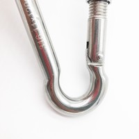 Mousqueton en acier inoxydable 316 avec anse, robuste, pour la plongée sous-marine, la sangle de sécurité et l'équipement de plein air, 40mm-180mm