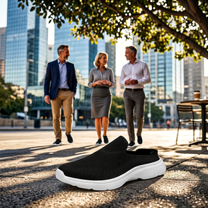 <span class=keywords><strong>DREAM</strong></span> PAIRS Mules pour femmes, chaussures à enfiler, baskets plates en tricot, légères, respirantes, confortables, chaussures de marche, taille 9, noir SDML2201W - Product Image 6