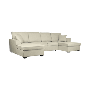 Ensemble canapé sectionnel moderne à trois places avec rembourrage en tissu extensible durable pour la vie à domicile et la <span class=keywords><strong>caravane</strong></span> - Product Image 1